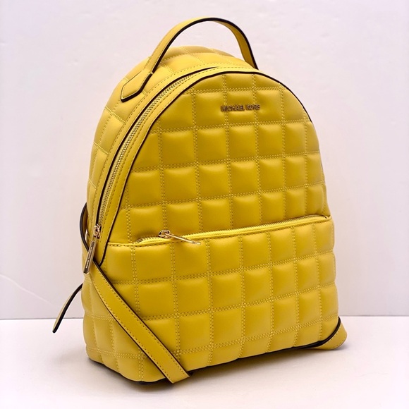 Michael Kors Vibrant Yellow Quilted Backpack main image 11